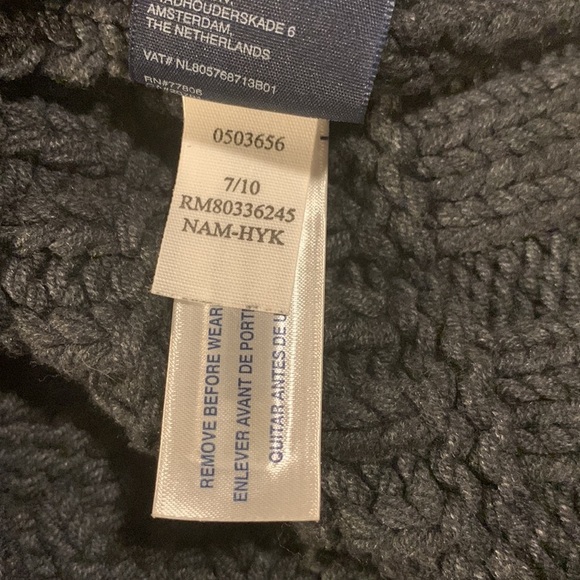 𝅺TOMMY Hilfiger Charcoal Gray Turtleneck Cape, Size OS. Like New. - Picture 7 of 12